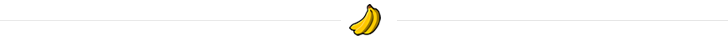 single line divider with the banana stand logo